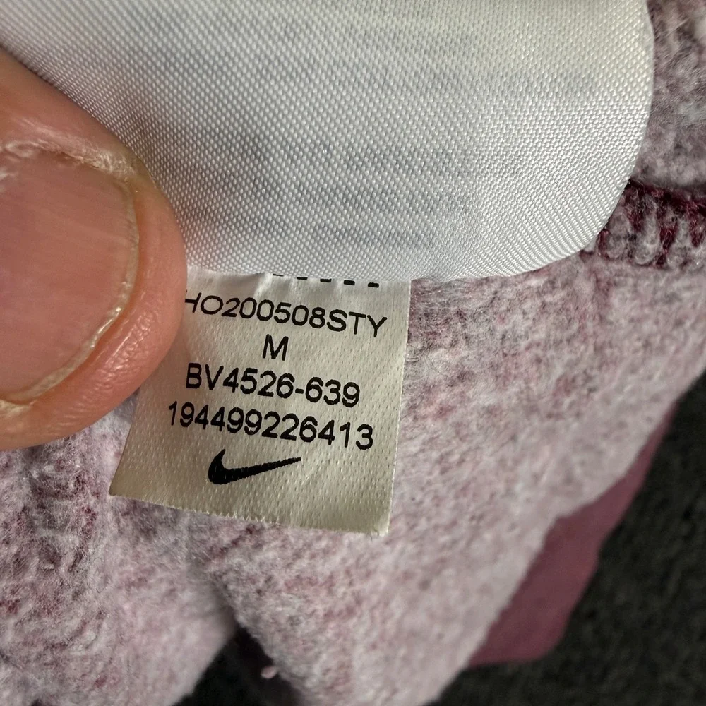 Nike Hoodie Women M Sportswear Essential BV4526-639 Burgundy EUC